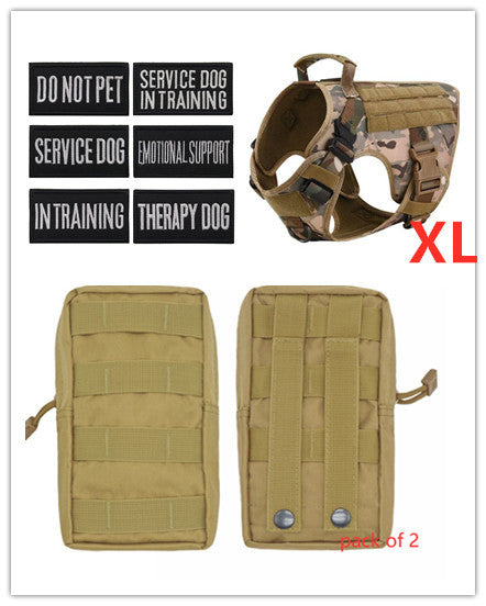 Military Tactical Dog Harness German Shepherd Adjustable Pet Dog Back by DC-THE CEO