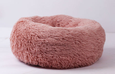 Dog Beds For Small Dogs Round Plush Cat Litter Kennel Pet Nest Mat Puppy Beds by DC-THE CEO