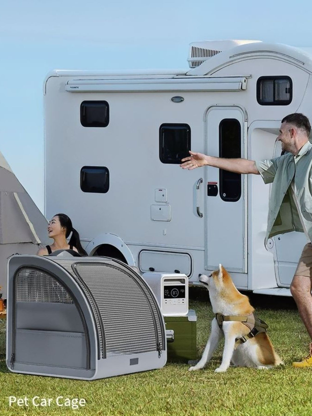 Portable Breathable Car Pet Cage by Trendsi