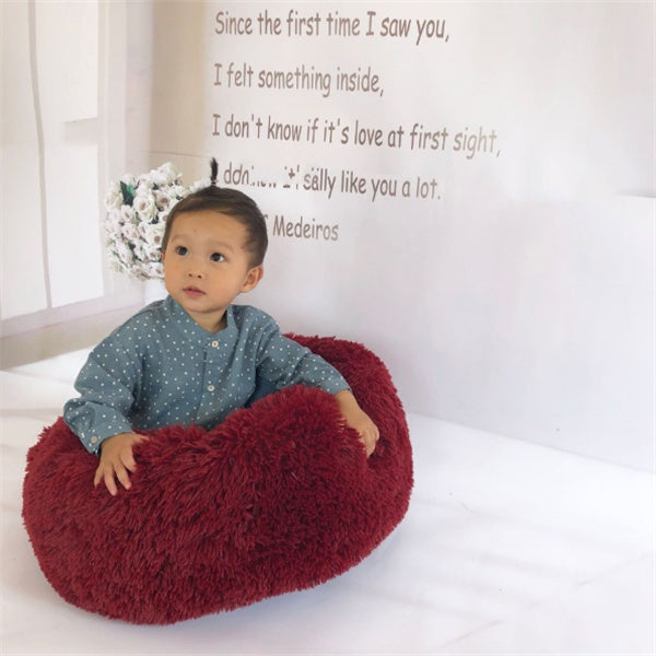 Round Long Hairy Autumn And Winter Nest Pad Cat Mattress by DC-THE CEO
