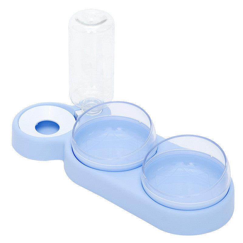 Pet Cat Bowl Automatic Feeder Dog Cat Food Bowl With Water Fountain Double Bowl Drinking Raised Stand by DC-THE CEO