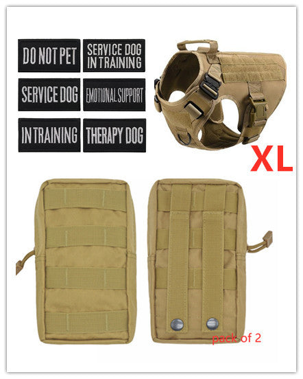 Military Tactical Dog Harness German Shepherd Adjustable Pet Dog Back by DC-THE CEO