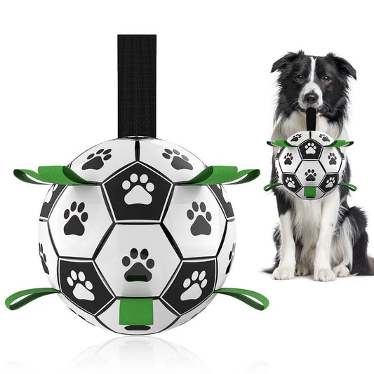 Interactive Dog Football Toy Soccer Ball Inflated Training Toy For Dogs Outdoor Border Collie Balls For Large Dogs Pet Supplies by DC-THE CEO