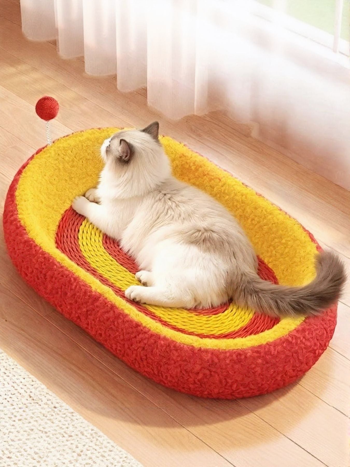 Oval Cat Scratching Bed by Trendsi