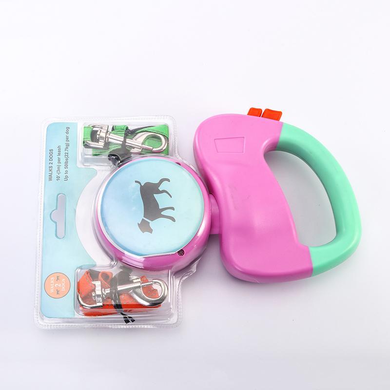Retractable Dual Pet Dog Walking Leash by DC-THE CEO