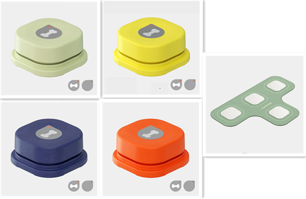 4 Colors Pet Communication Button One-click Prevent Physical Inactivity Recordable Dog Talking Button Toy Cat Toy Pet Products by DC-THE CEO