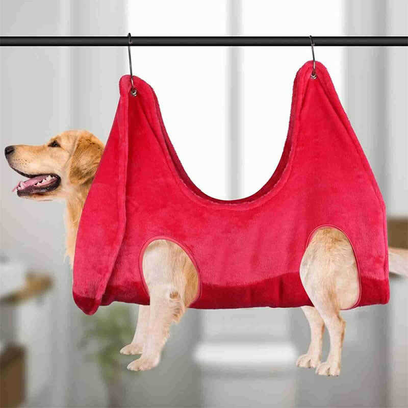Pet Dog Cat Grooming Hammock Harness Dog Hammock Restraint Bag Helper Breathable Dogs Grooming Trimming Hammock Helper Cats by DC-THE CEO