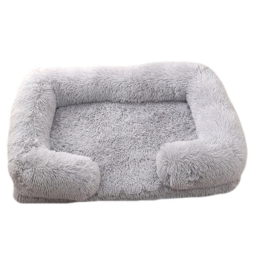 Plush Round Pet Bed Dog Bed Winter by DC-THE CEO