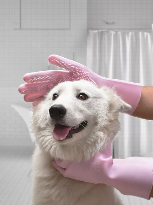 Touch Pet Shower & Grooming Gloves by Trendsi