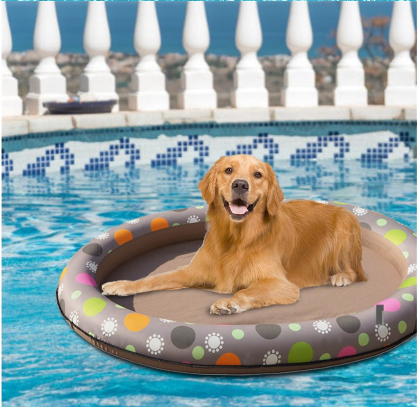 Dog Swimming Pool Inflatable Hammock Pets Pool Floating Bed Spring Summer Swimming Ring by DC-THE CEO