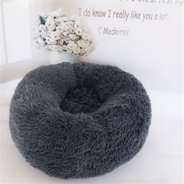 Round Long Hairy Autumn And Winter Nest Pad Cat Mattress by DC-THE CEO