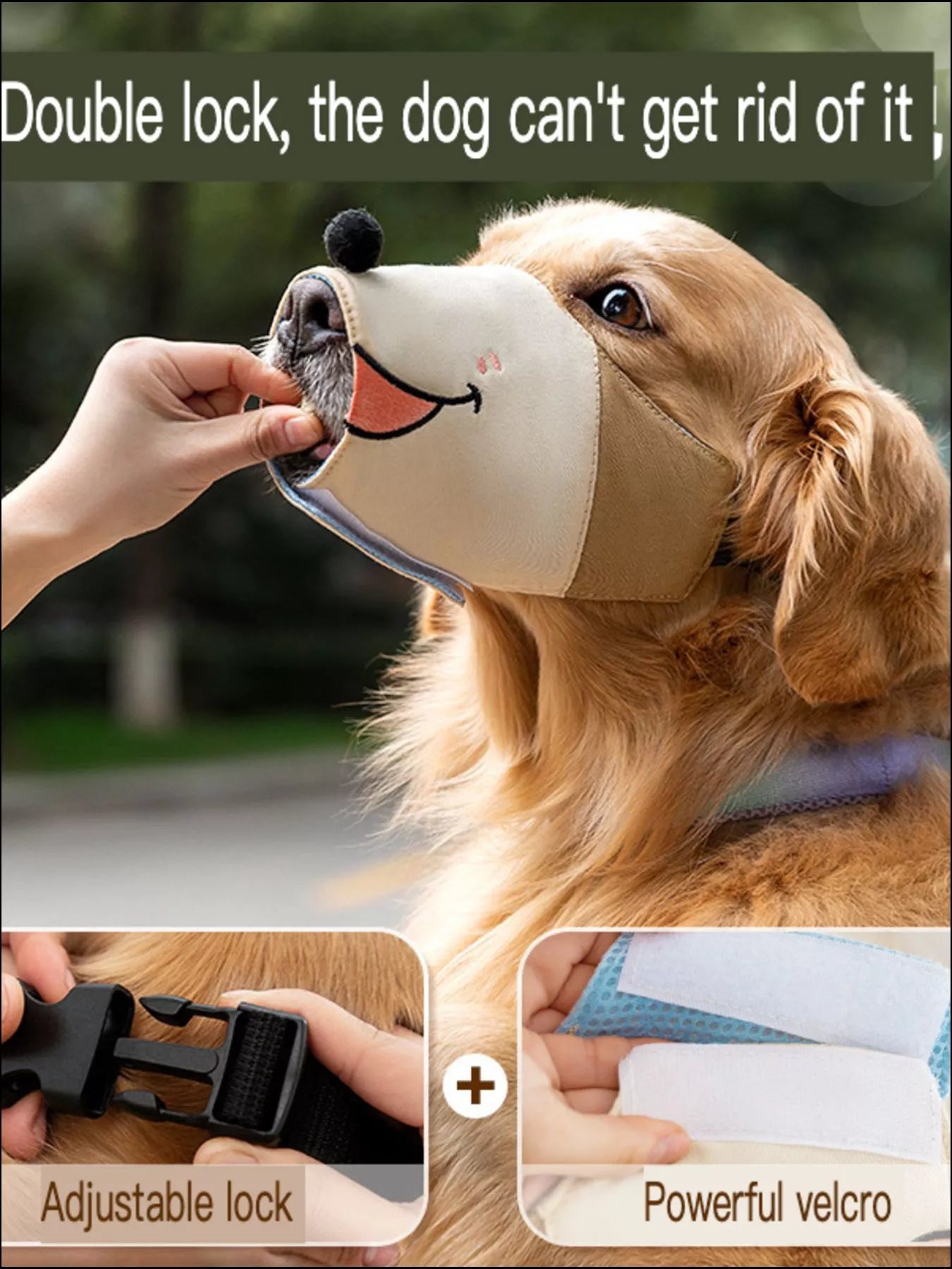 Anti-Bite Dog Muzzle by Trendsi