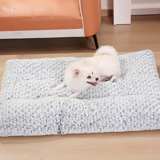 Dog Beds Thickened Rose Velvet Pet Kennel Bed Mat More Cotton Soft Fluffy Washable Dog Bed by DC-THE CEO