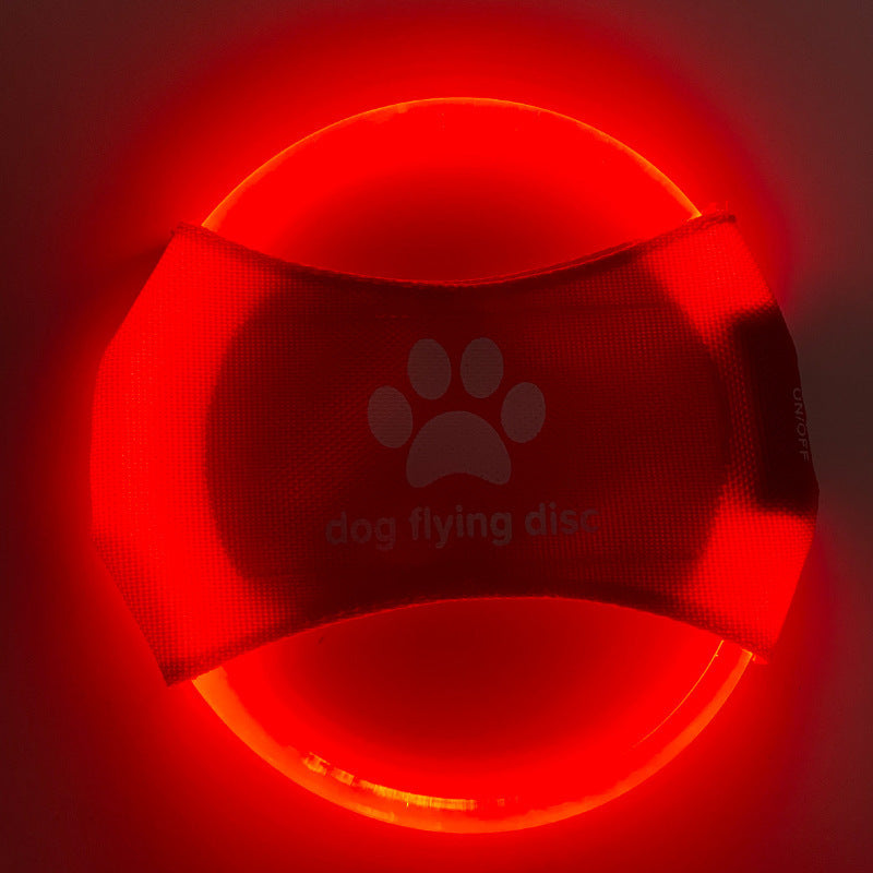 Dog Flying Discs Light Glowing LED LuminousTrainning Interactive Toys Game Flying Discs Dog Toy Pet Dog Accessories Pet Products by DC-THE CEO