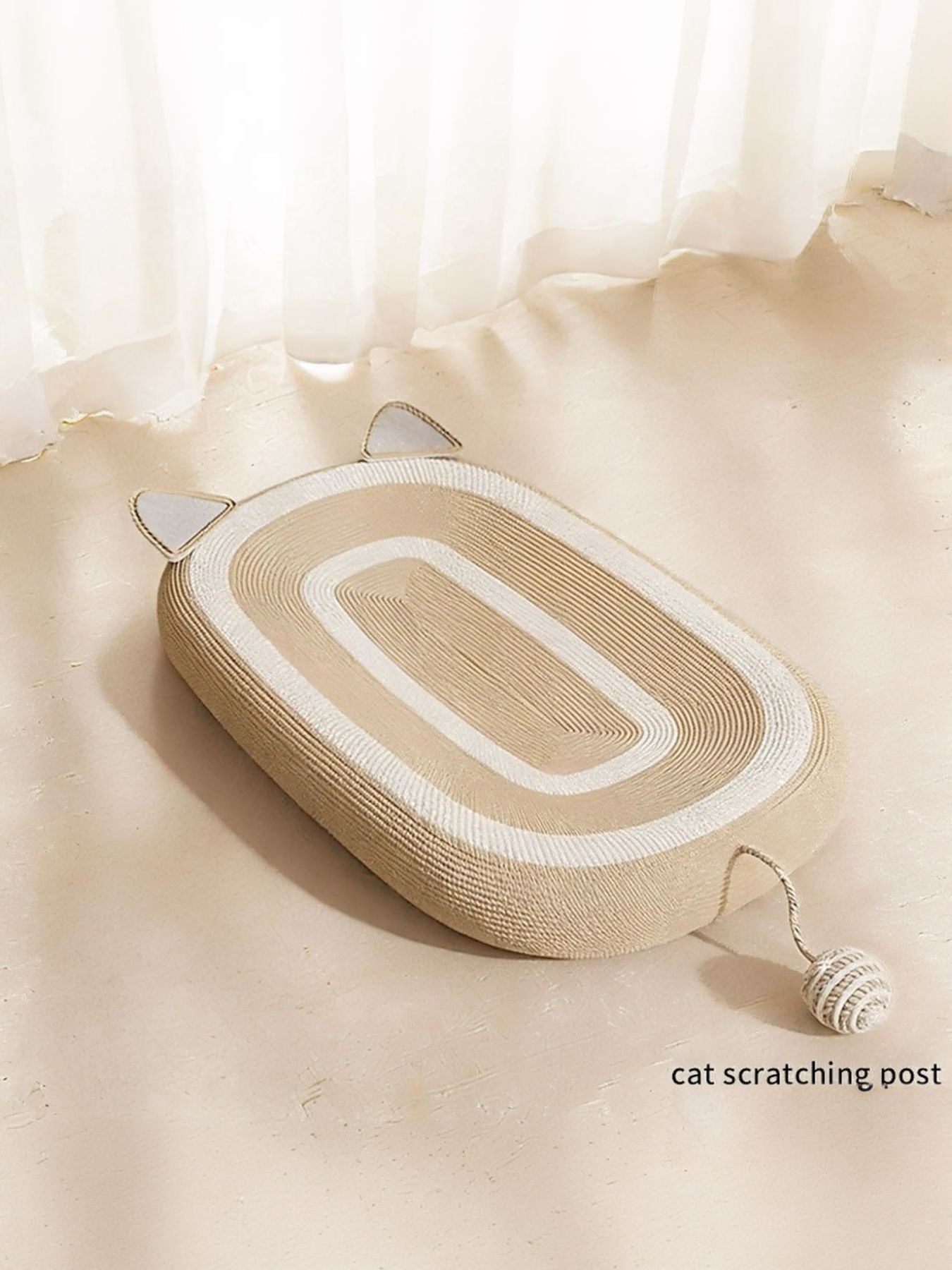 Oval Cat Scratching Bed by Trendsi